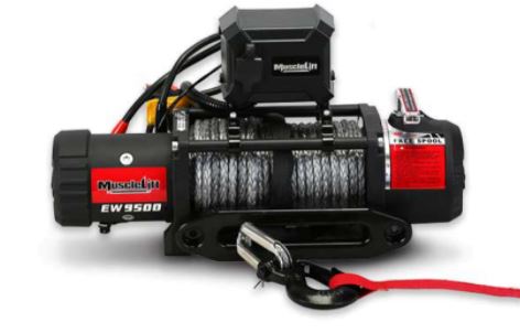 Electric Winch 12V MUSCLELIFT EW-9500 Synthetic Rope