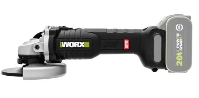 וורקס WORX WU809.91 - גוף משחזת זווית נטענת ”4.5  20v