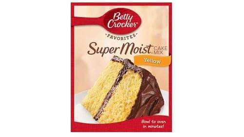 בטי קרוקר תערובת עוגה צהובה 375 גרם