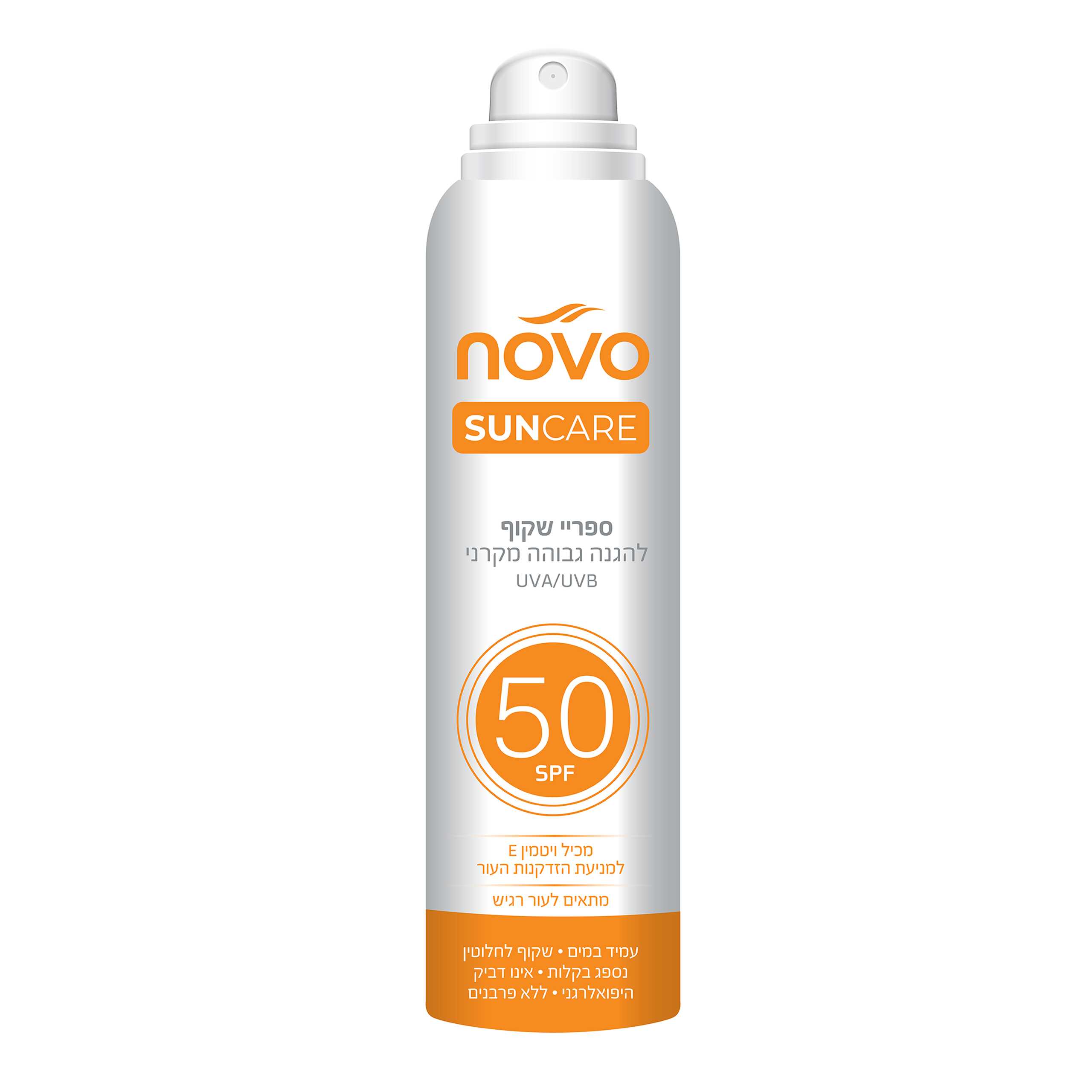 ספריי שקוף להגנה מהשמש 200 מ"ל סאן קר 50 spf