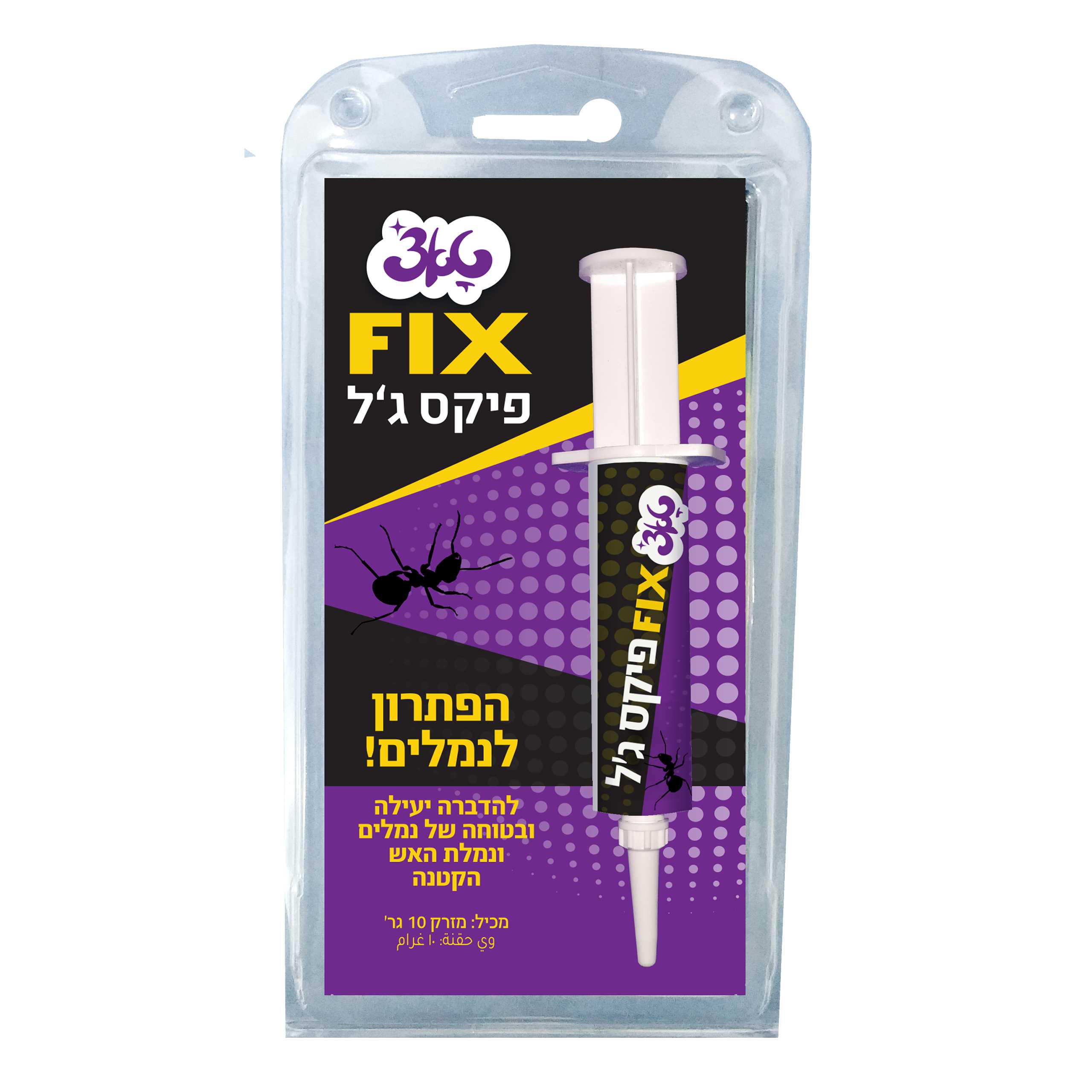 פיקס ג'ל פתיון לנמלים טאצ' פיקס
