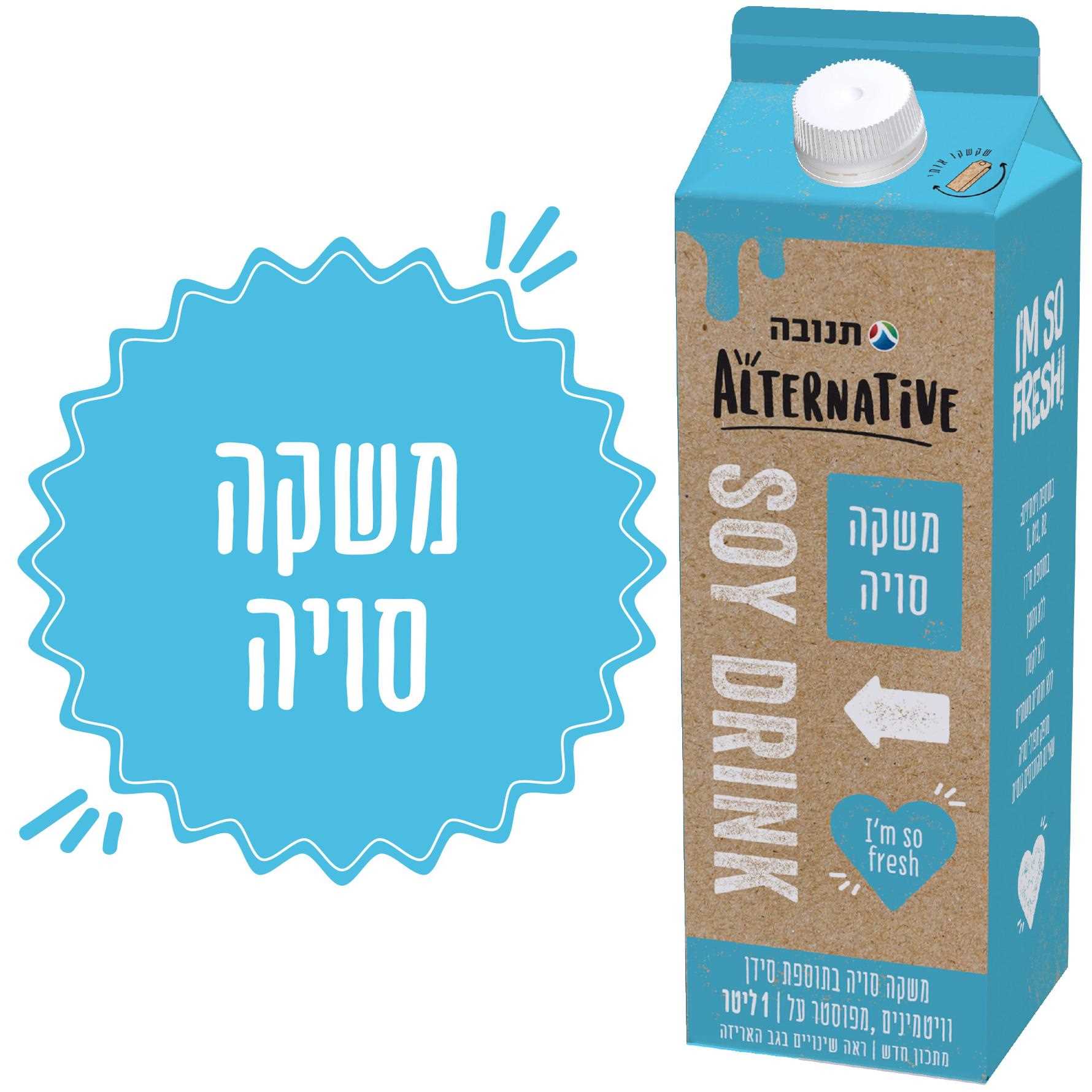 משקה סויה מועשר תנובה